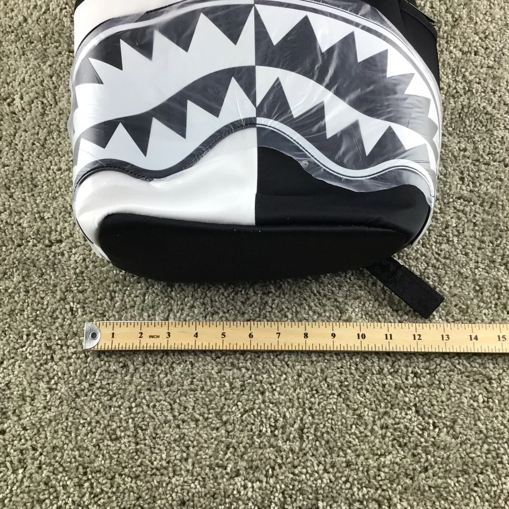 Sprayground Limited Edition Shark Mouth Backpack Black White Shark Central NEW